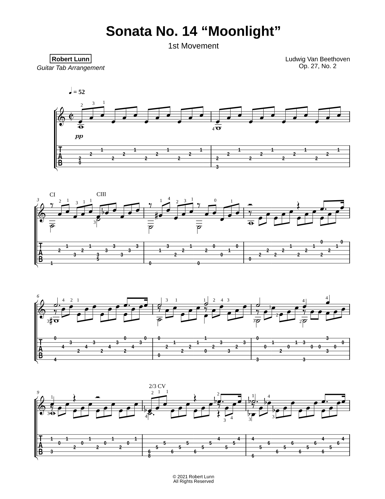 Moonlight Sonata (First Movement)