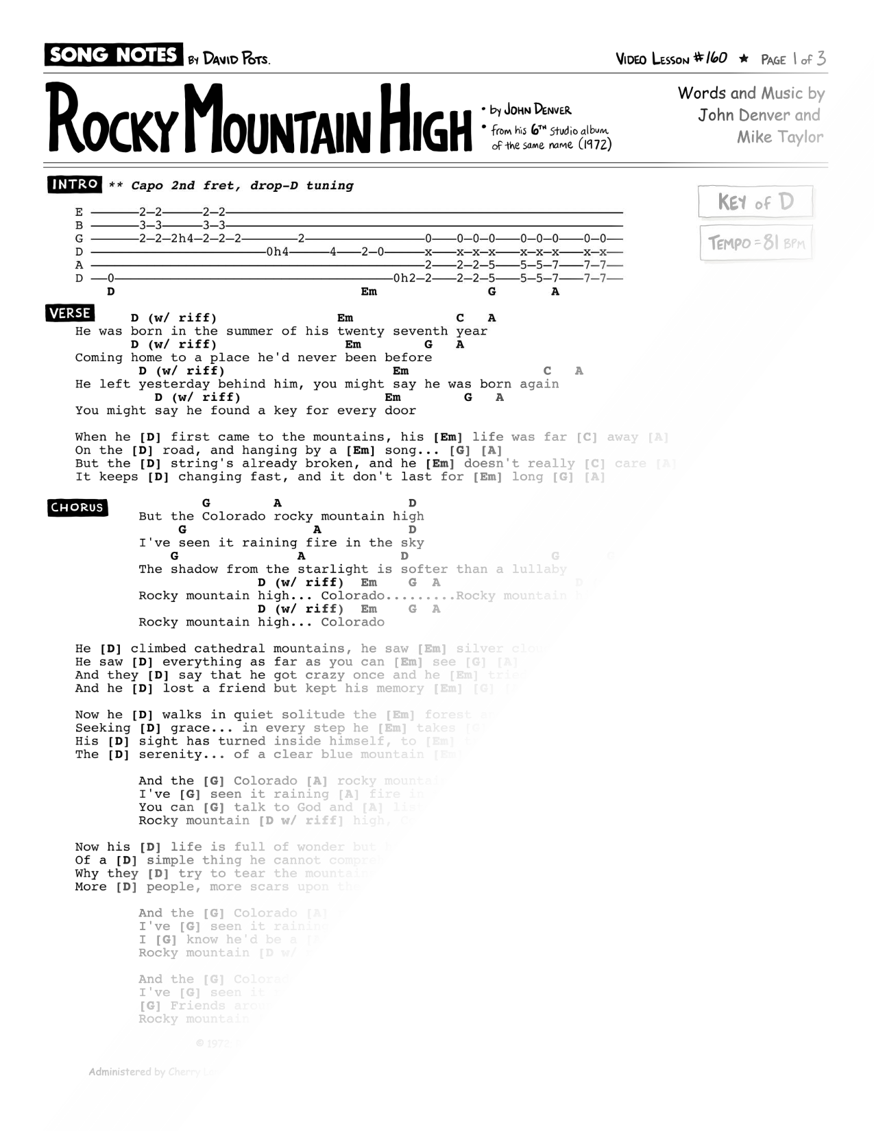 Rocky Mountain High