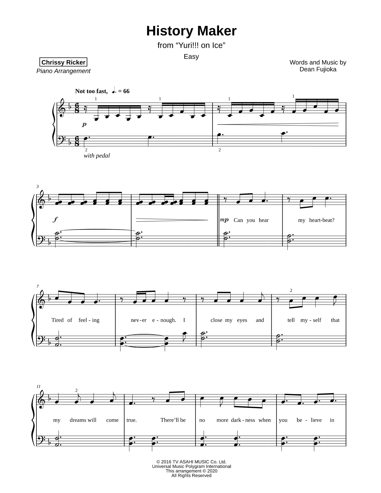 History Maker (Main Theme from Yuri!!! on Ice)