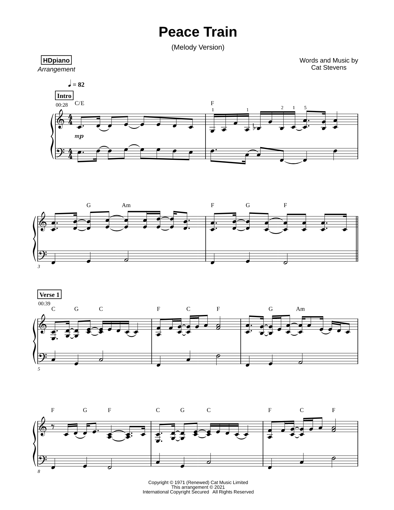 Peace Train [melody version]