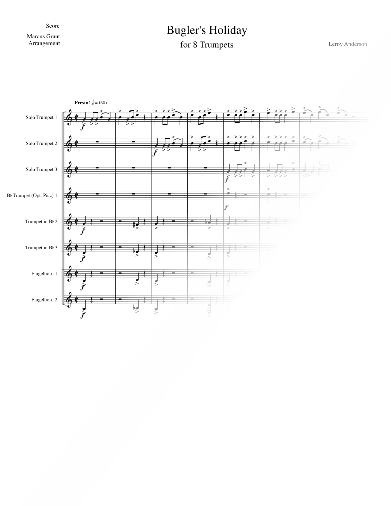 Bugler's Holiday - Trumpet Ensemble