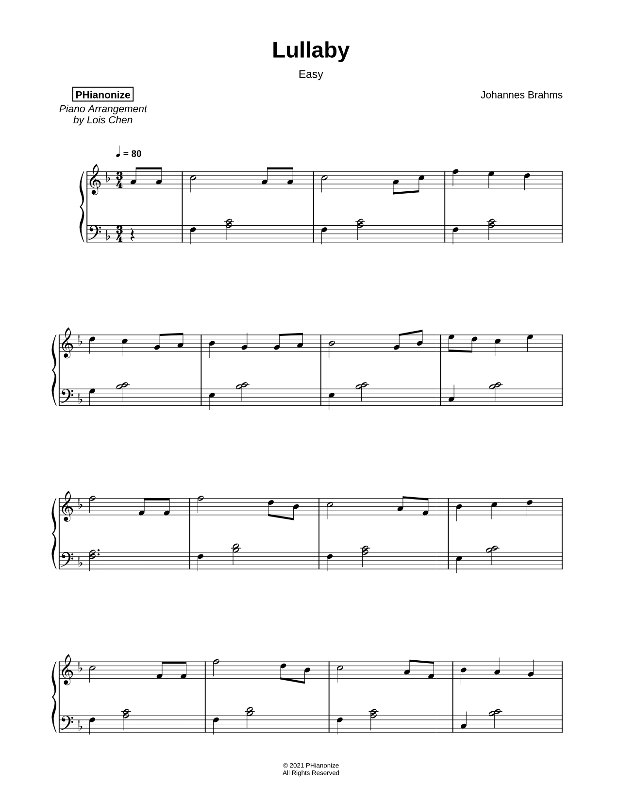 Brahms' Lullaby [easy]