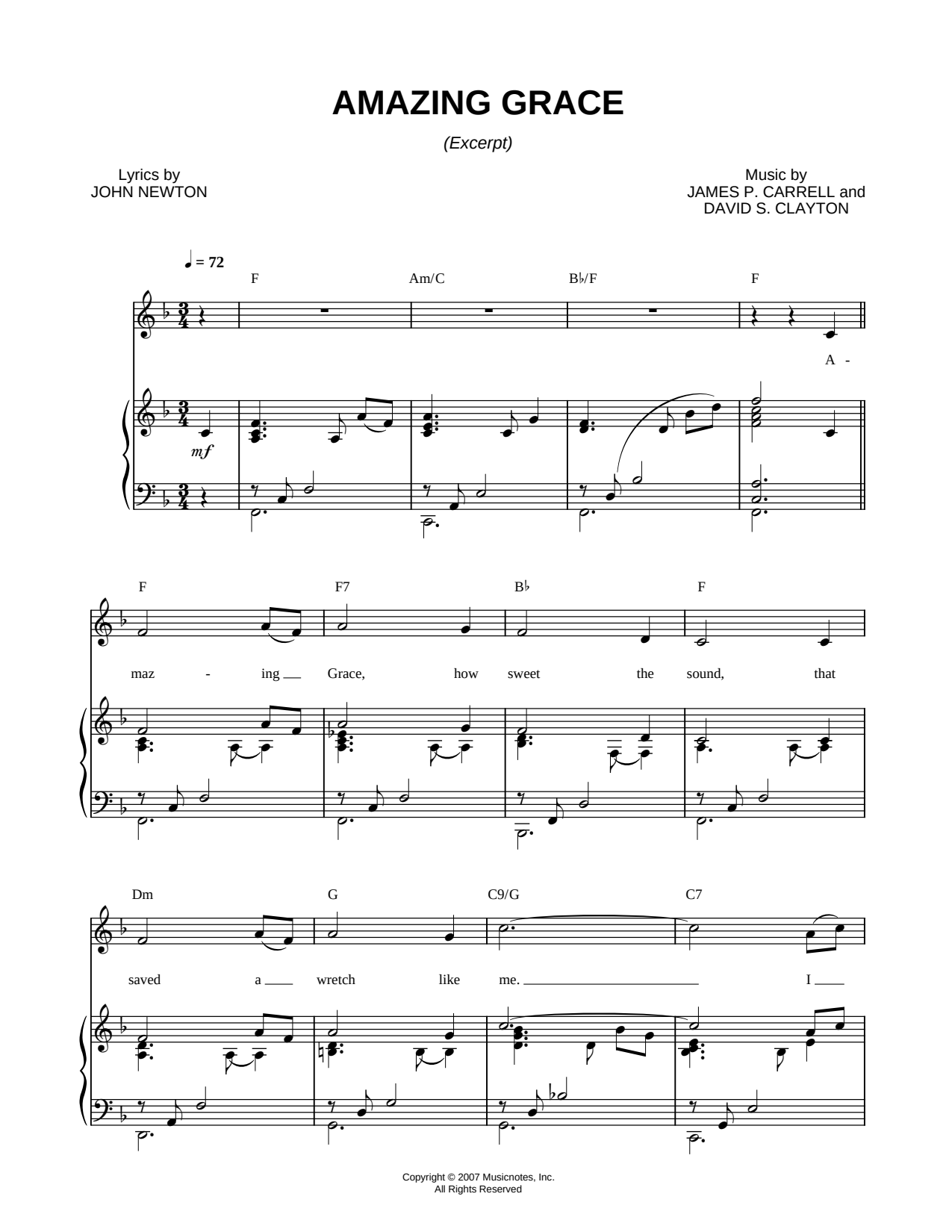 Amazing Grace [free excerpt]