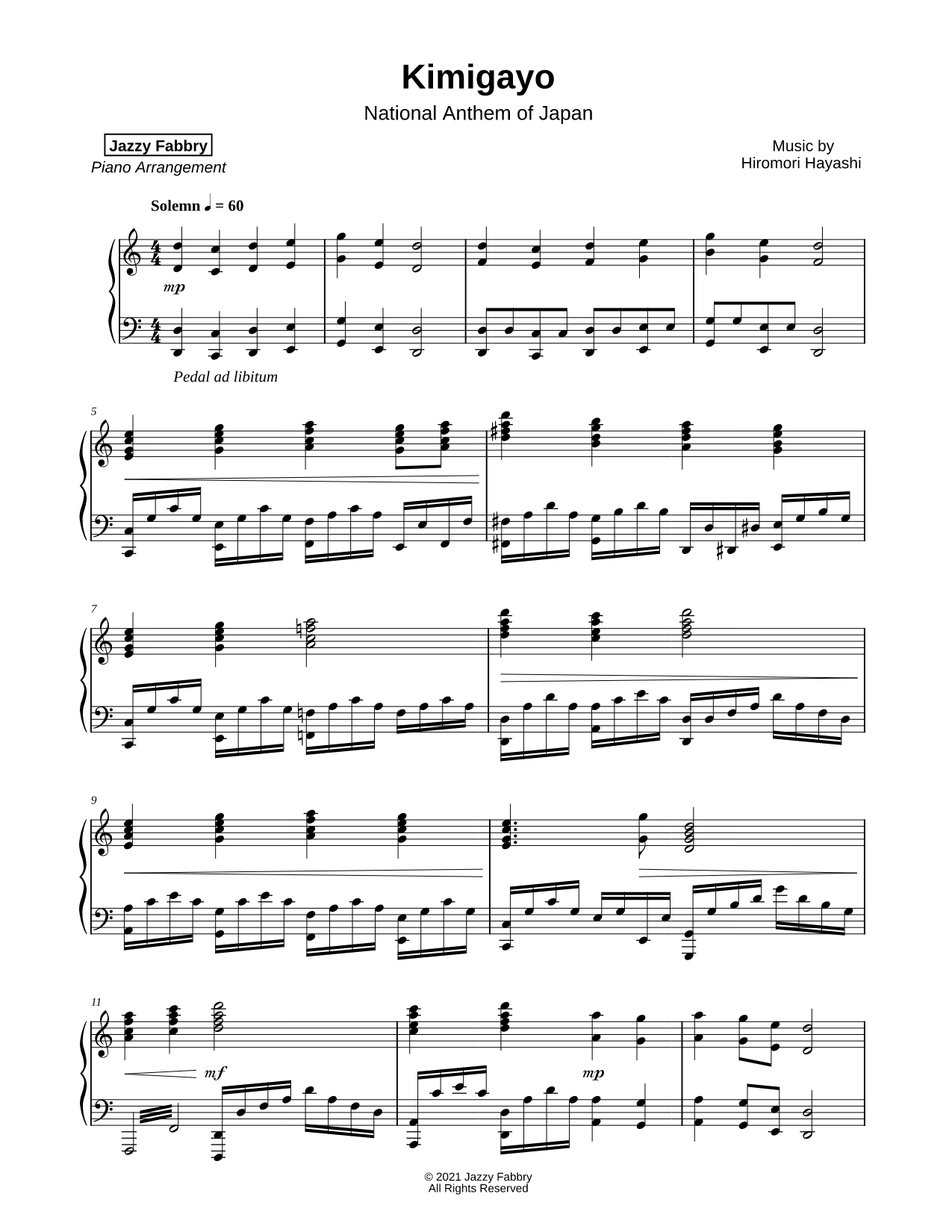 Kimigayo (National Anthem of Japan)