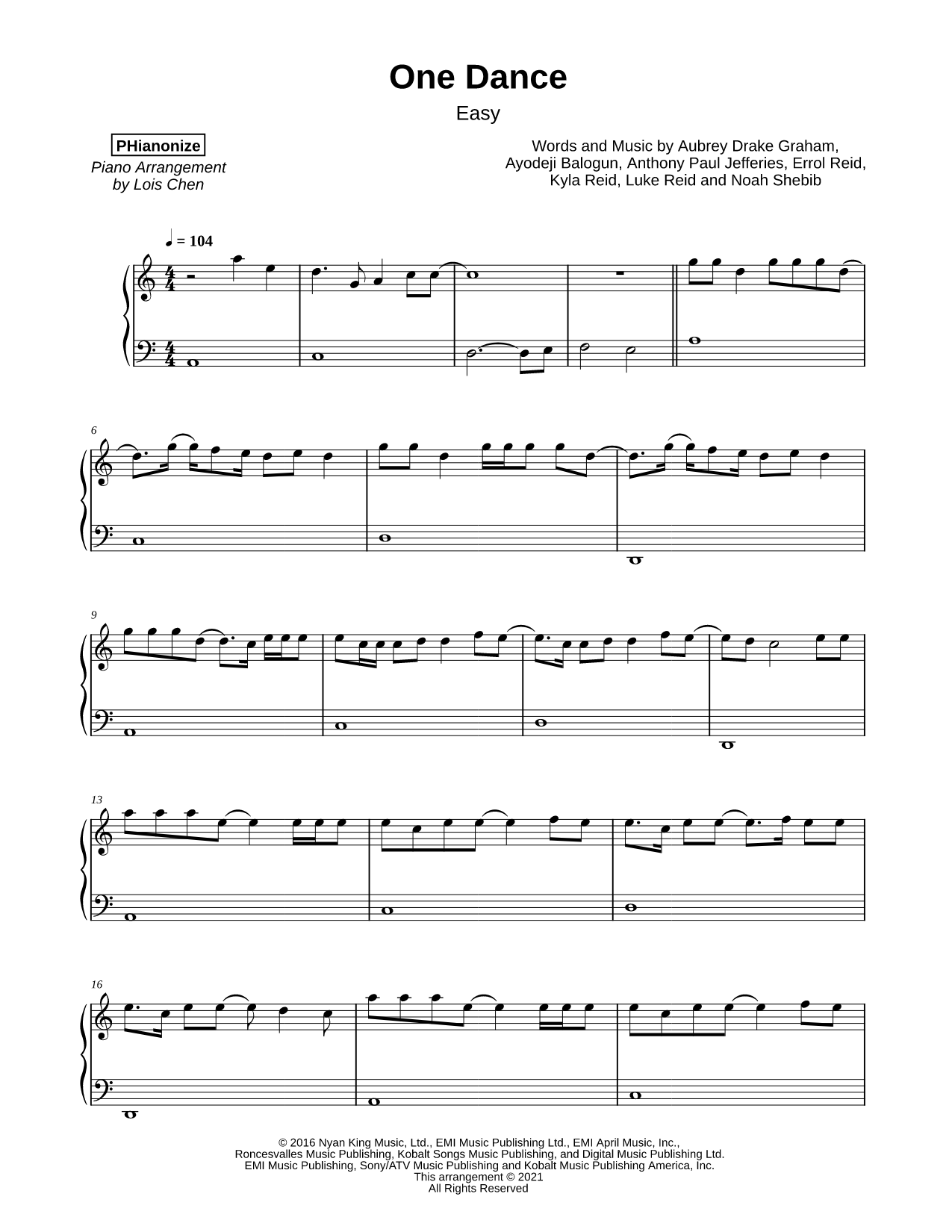 One Dance [easy]