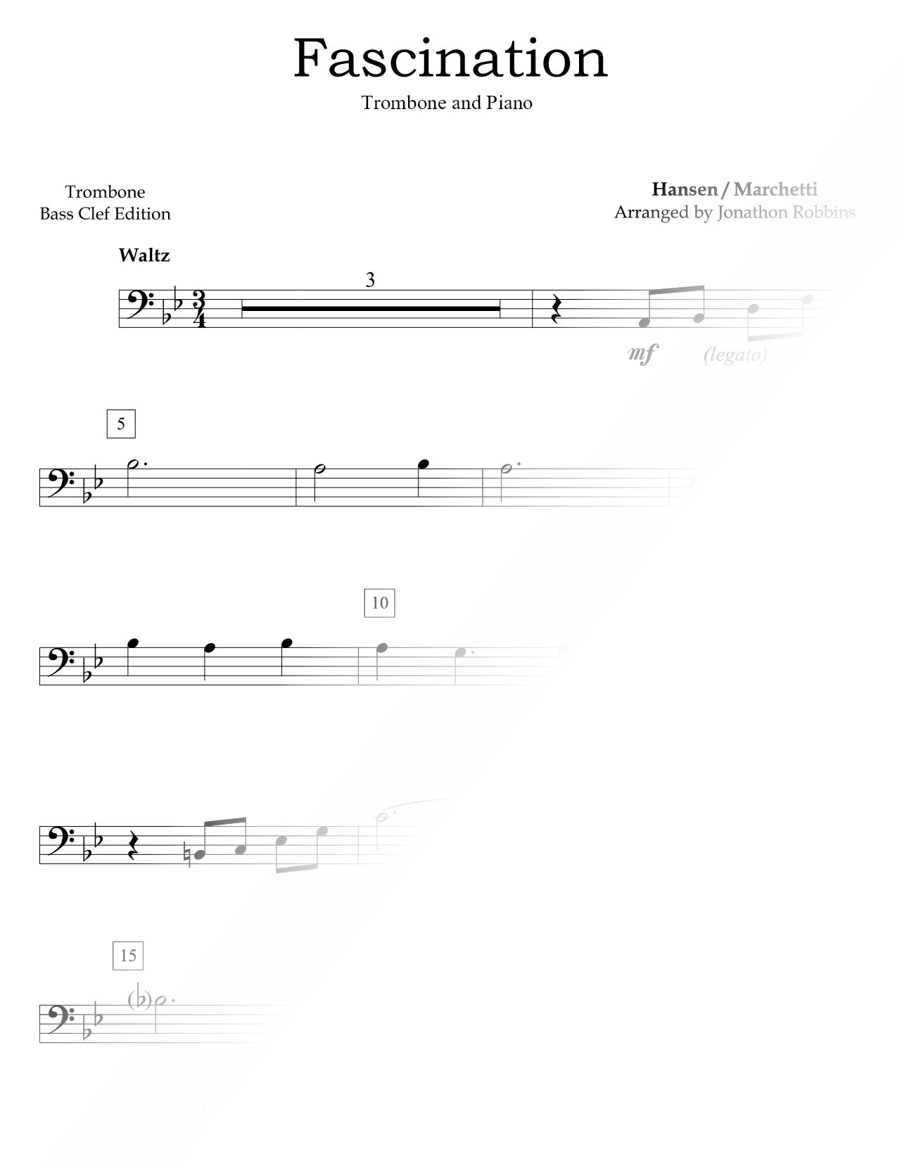 Fascination - Trombone & Piano