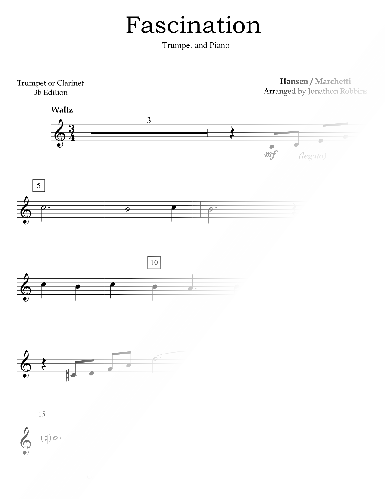 Fascination - Trumpet & Piano