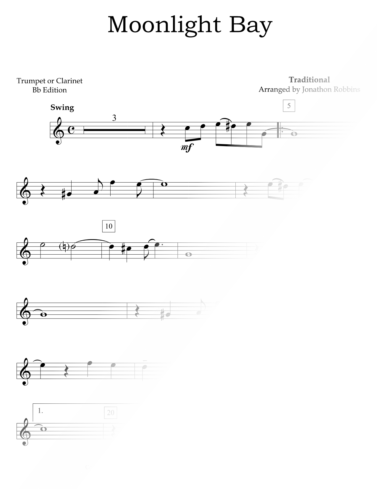 Moonlight Bay - Clarinet & Piano