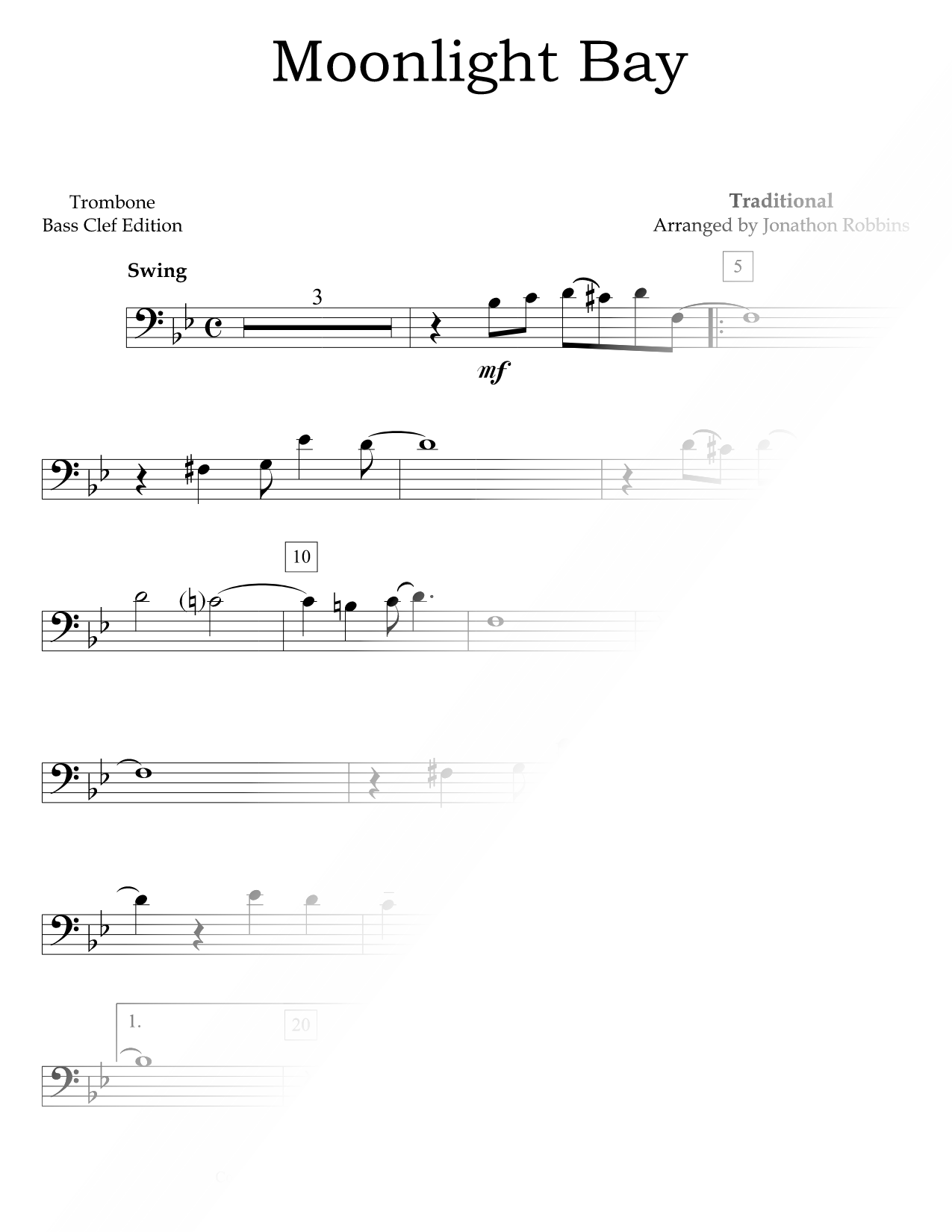 Moonlight Bay - Trombone & Piano