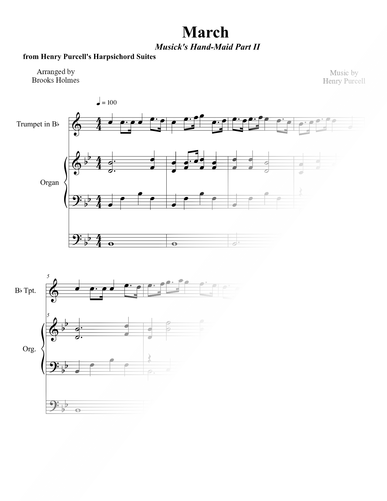March - Trumpet & Organ