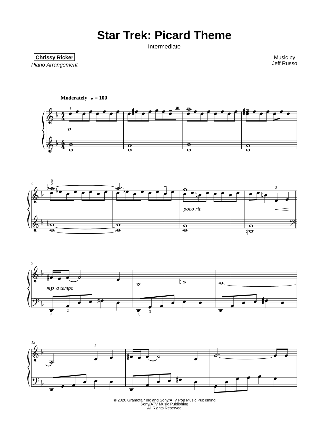 Star Trek: Picard Theme [intermediate]
