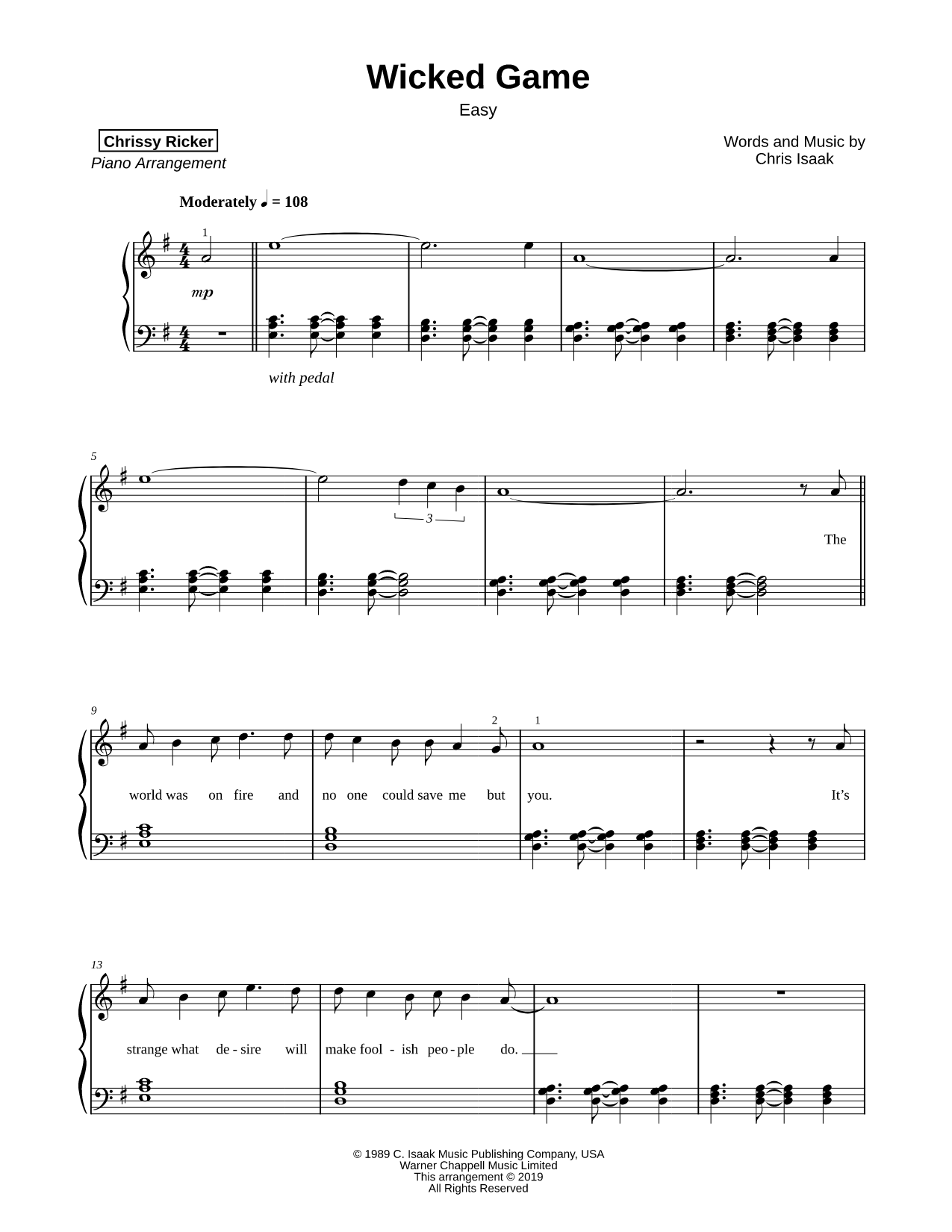 Wicked Game [easy]