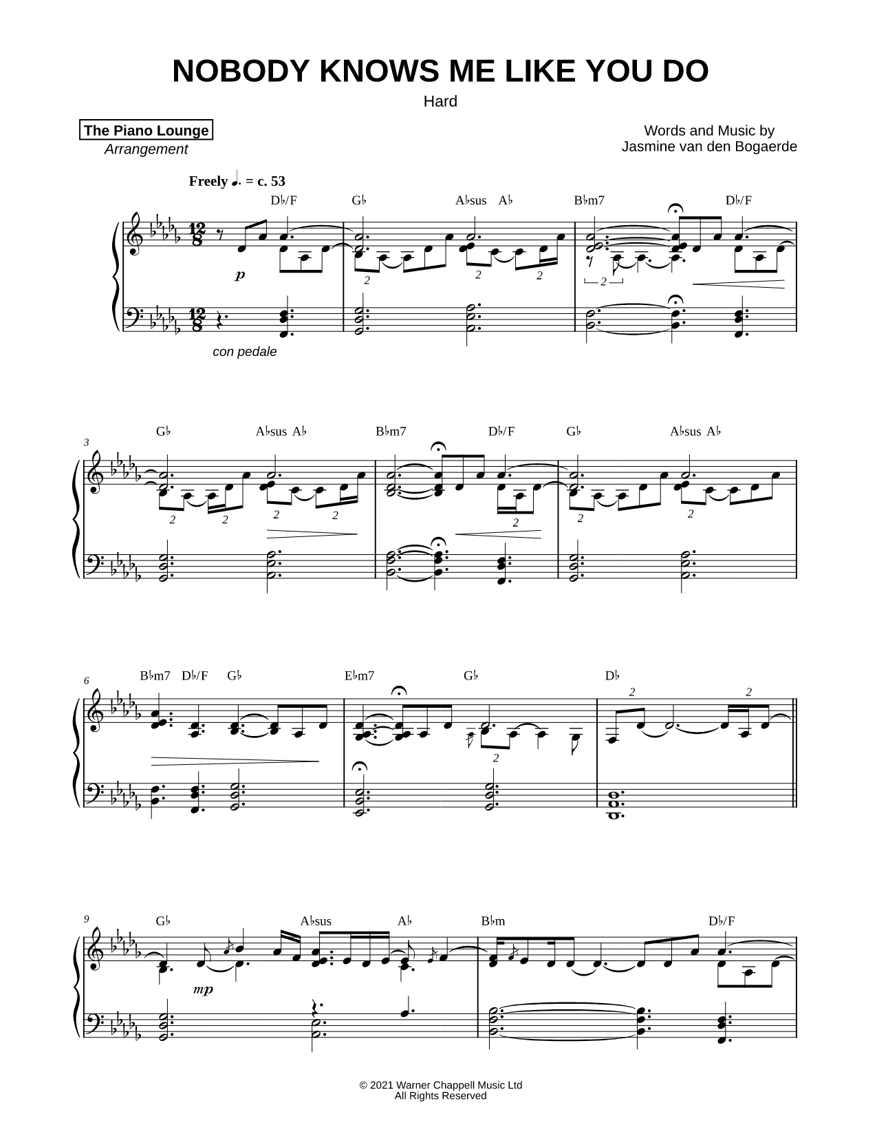 Nobody Knows Me Like You Do [hard]