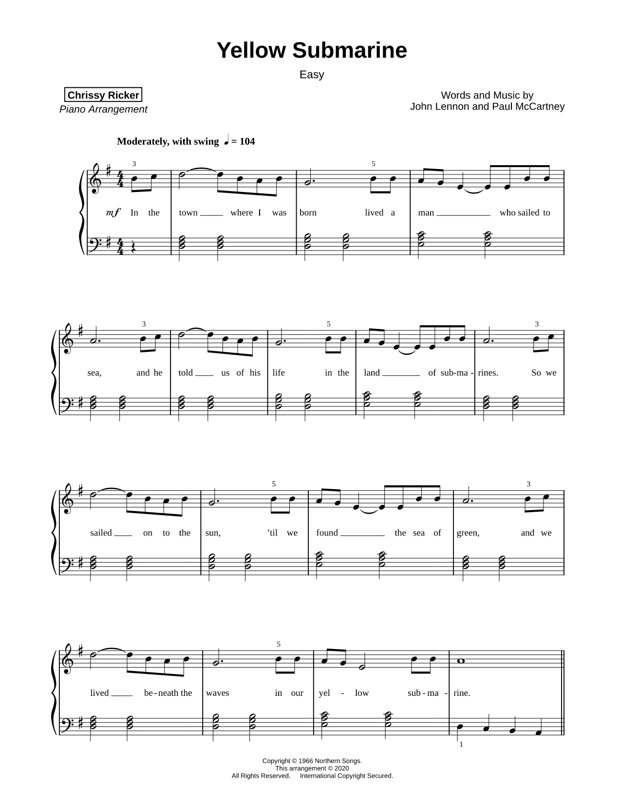 Yellow Submarine [easy]