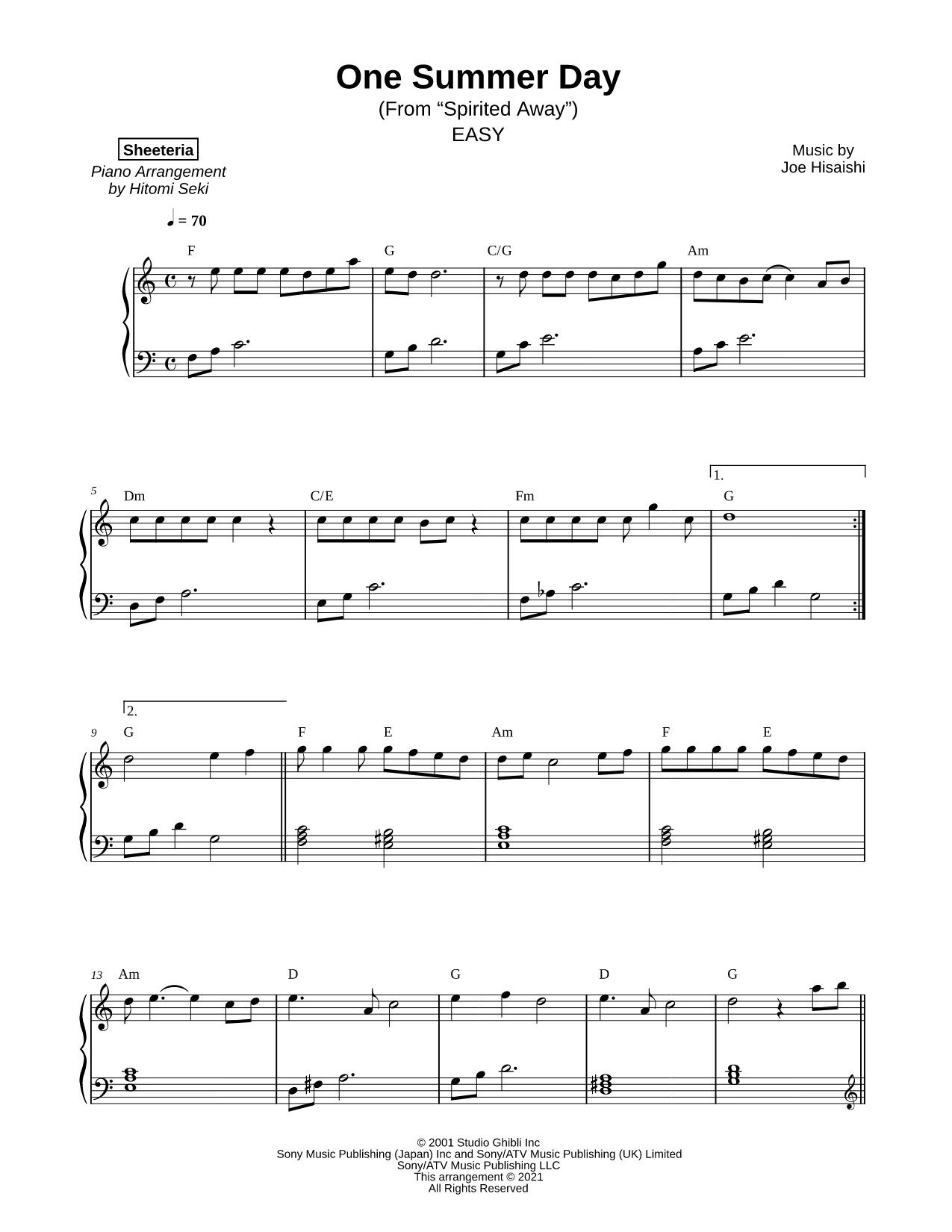 One Summer's Day [easy]