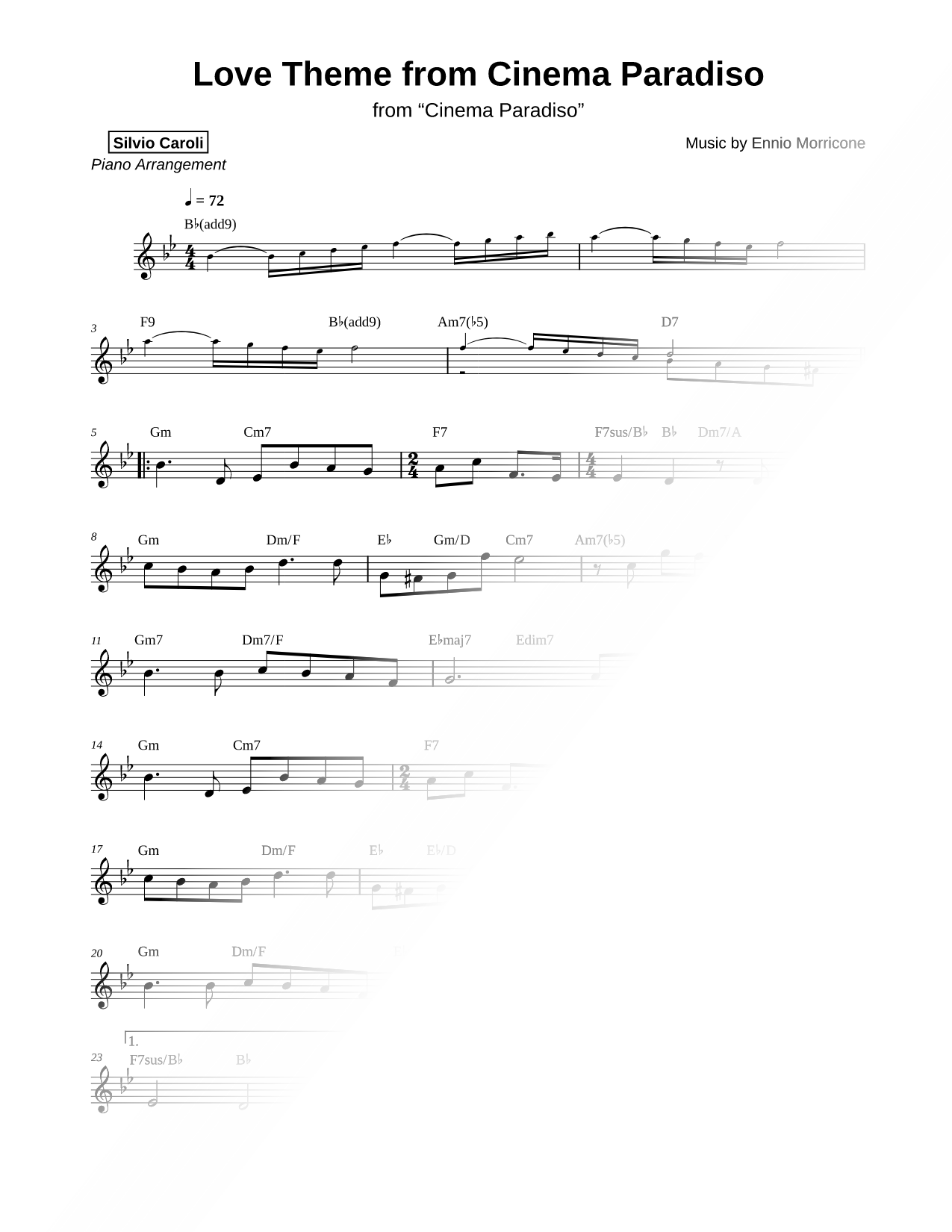 Love Theme from Cinema Paradiso