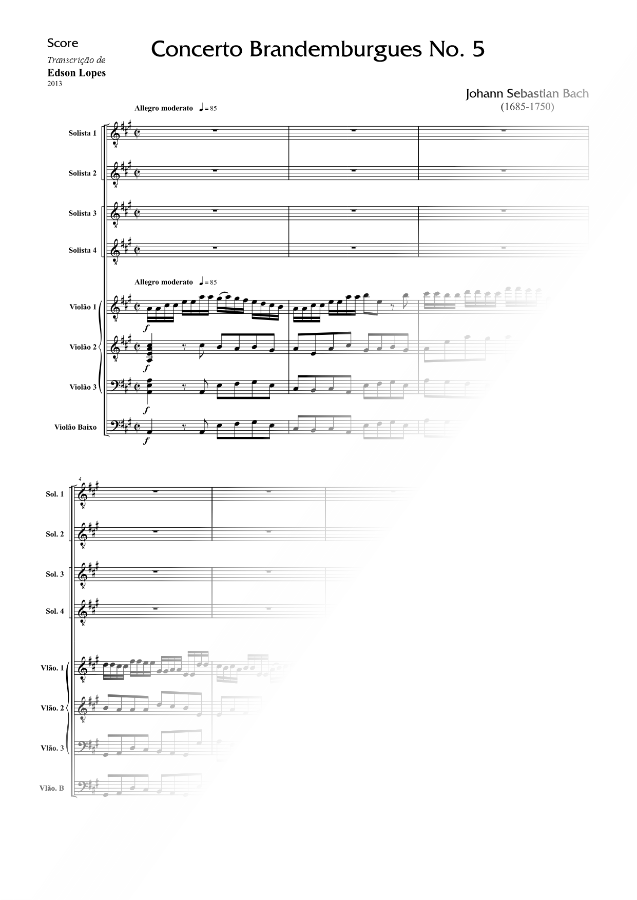 Brandenburg Concerto No. 5, BWV 1050