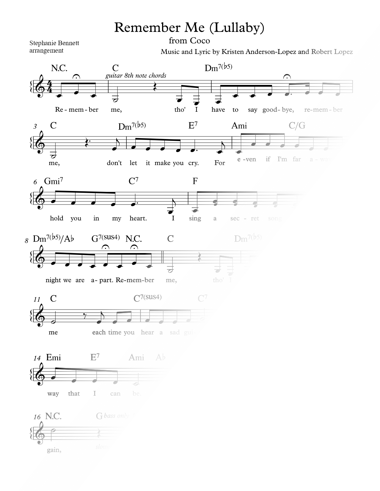 Remember Me (Lullaby)