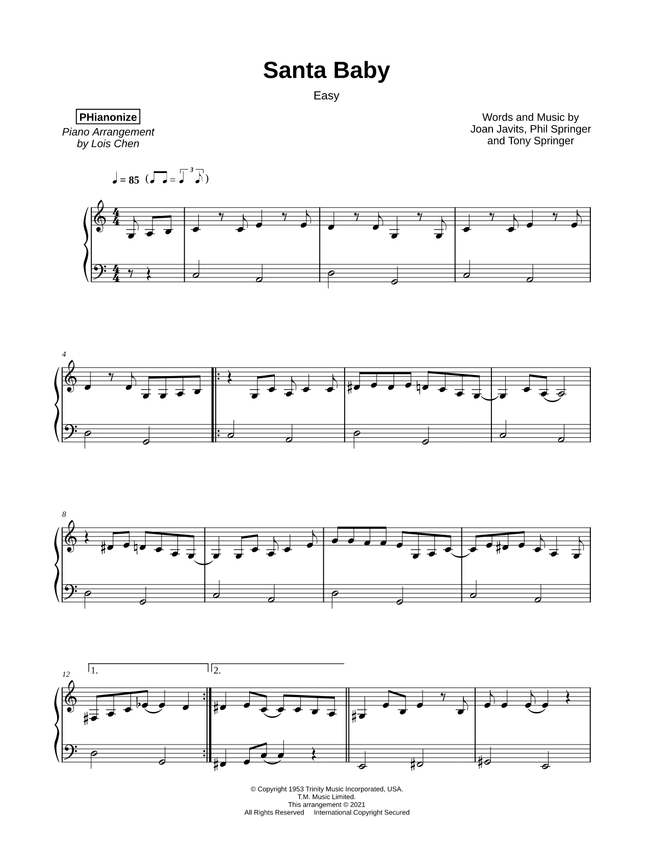 Santa Baby [easy]