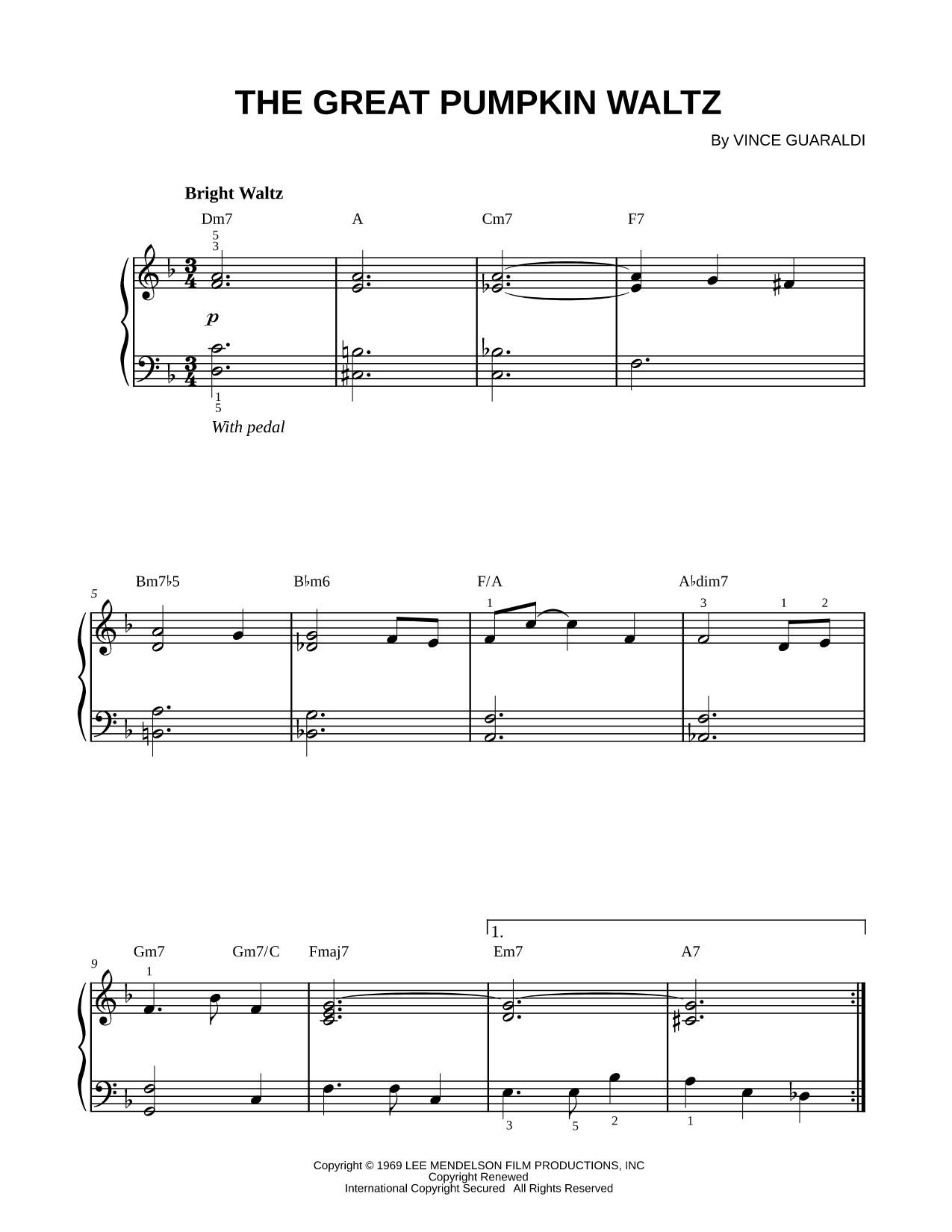 The Great Pumpkin Waltz