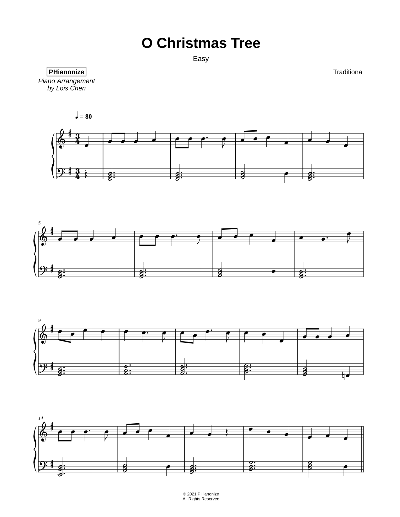 O Christmas Tree [easy]