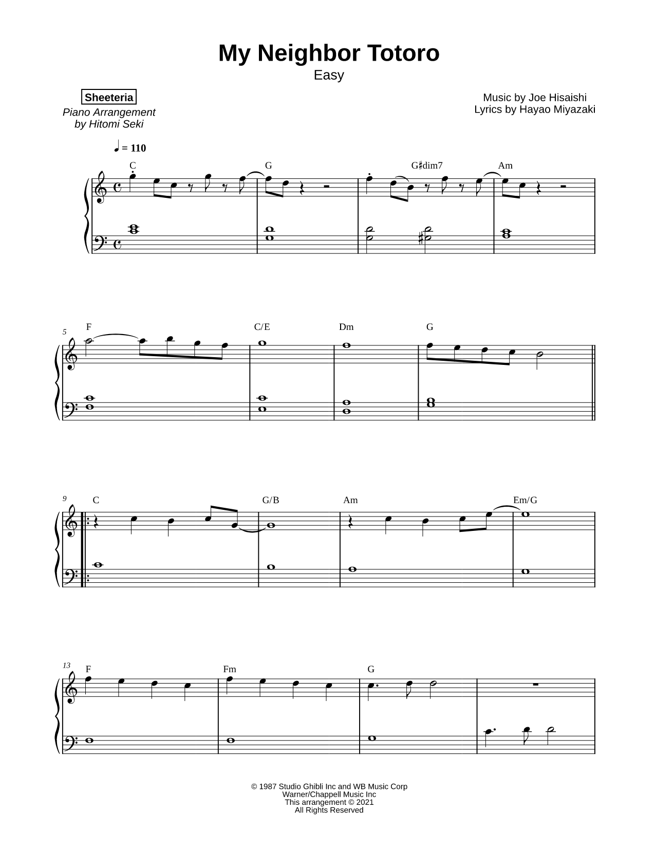 My Neighbor Totoro [easy]