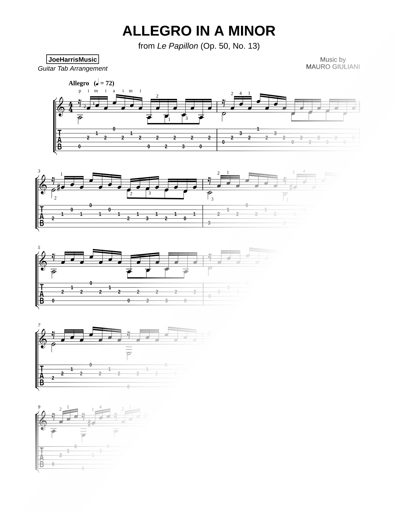 Allegro in A Minor