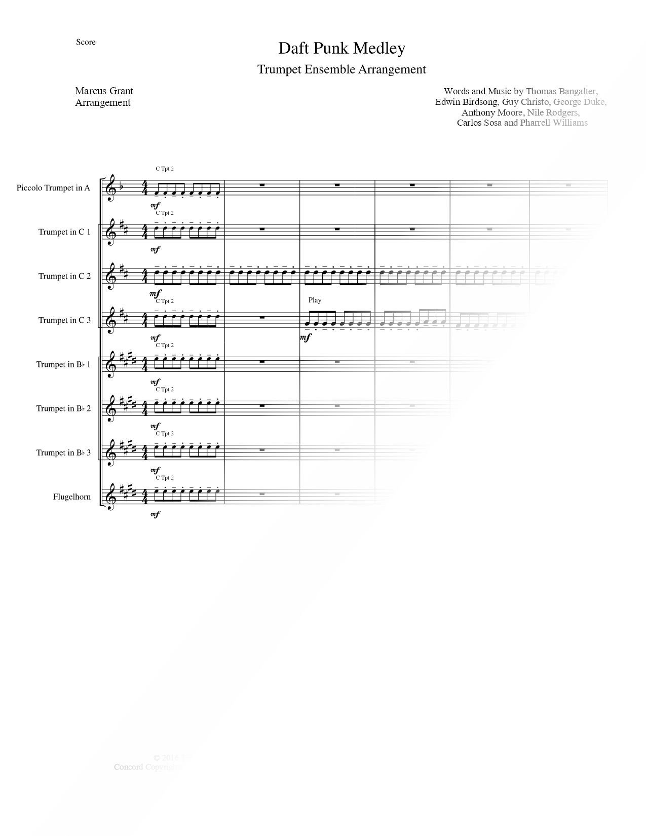 Daft Punk Medley - Trumpet Ensemble
