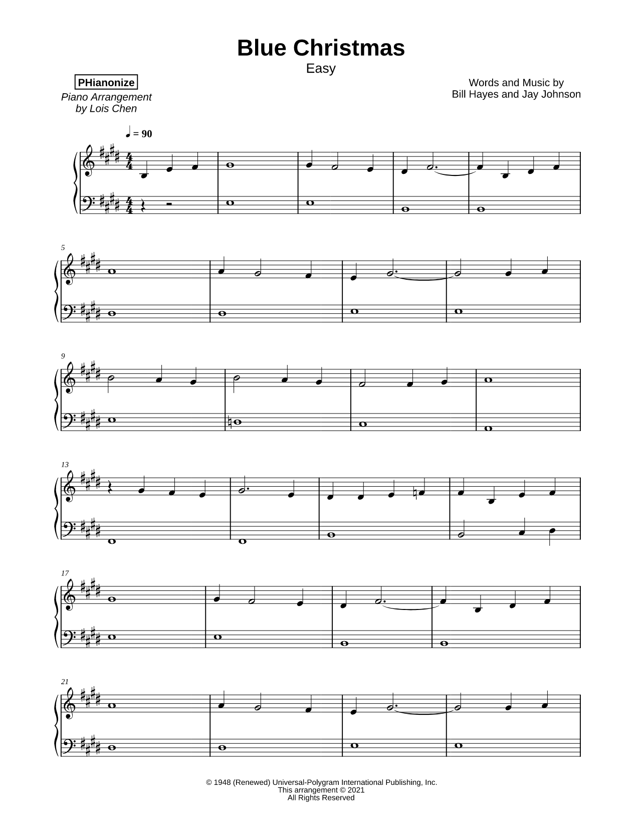 Blue Christmas [easy]