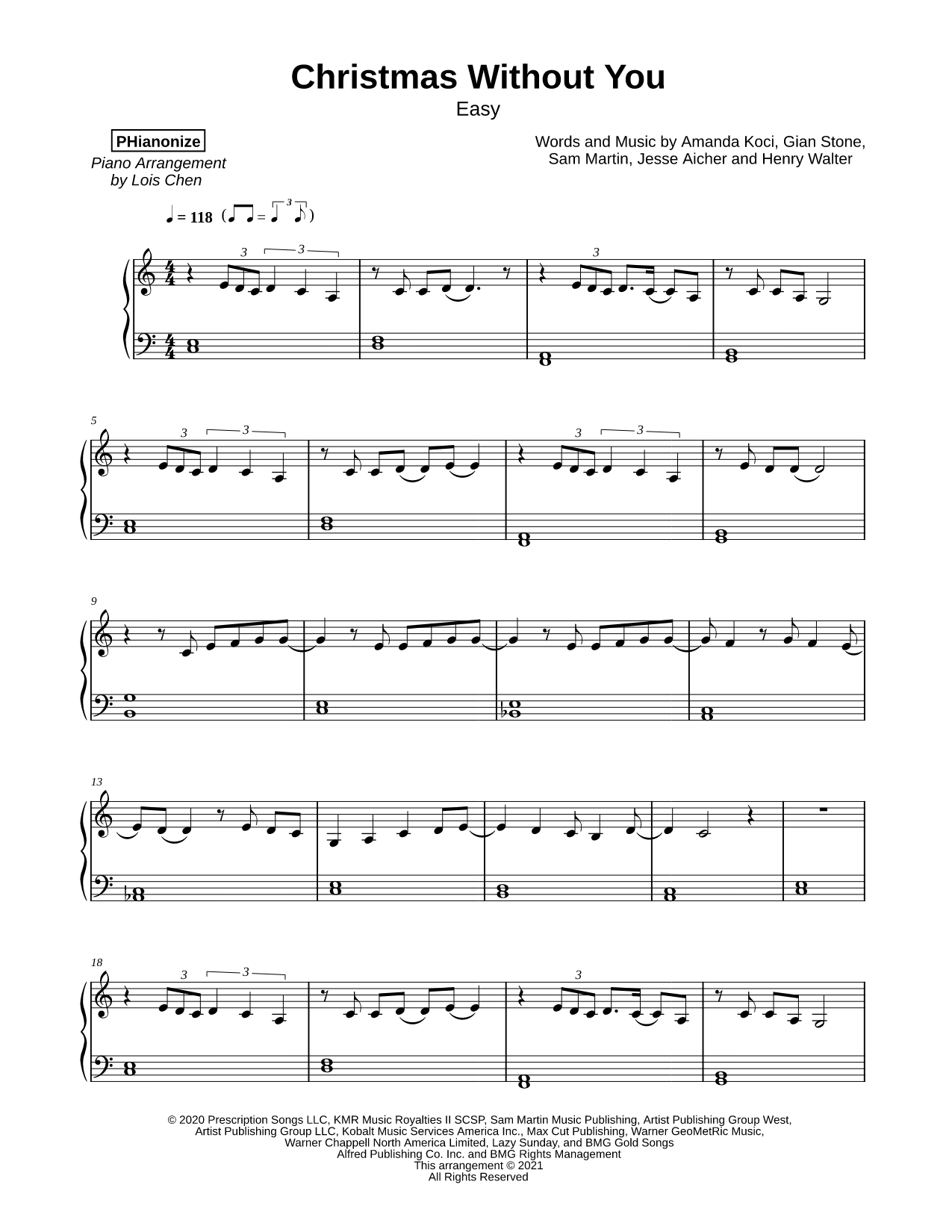 Christmas Without You [easy]