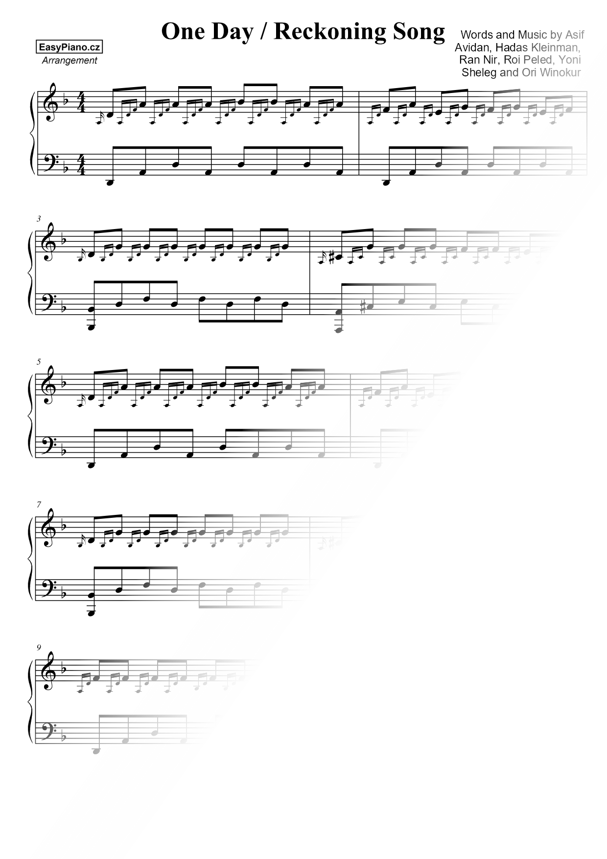 One Day / Reckoning Song
