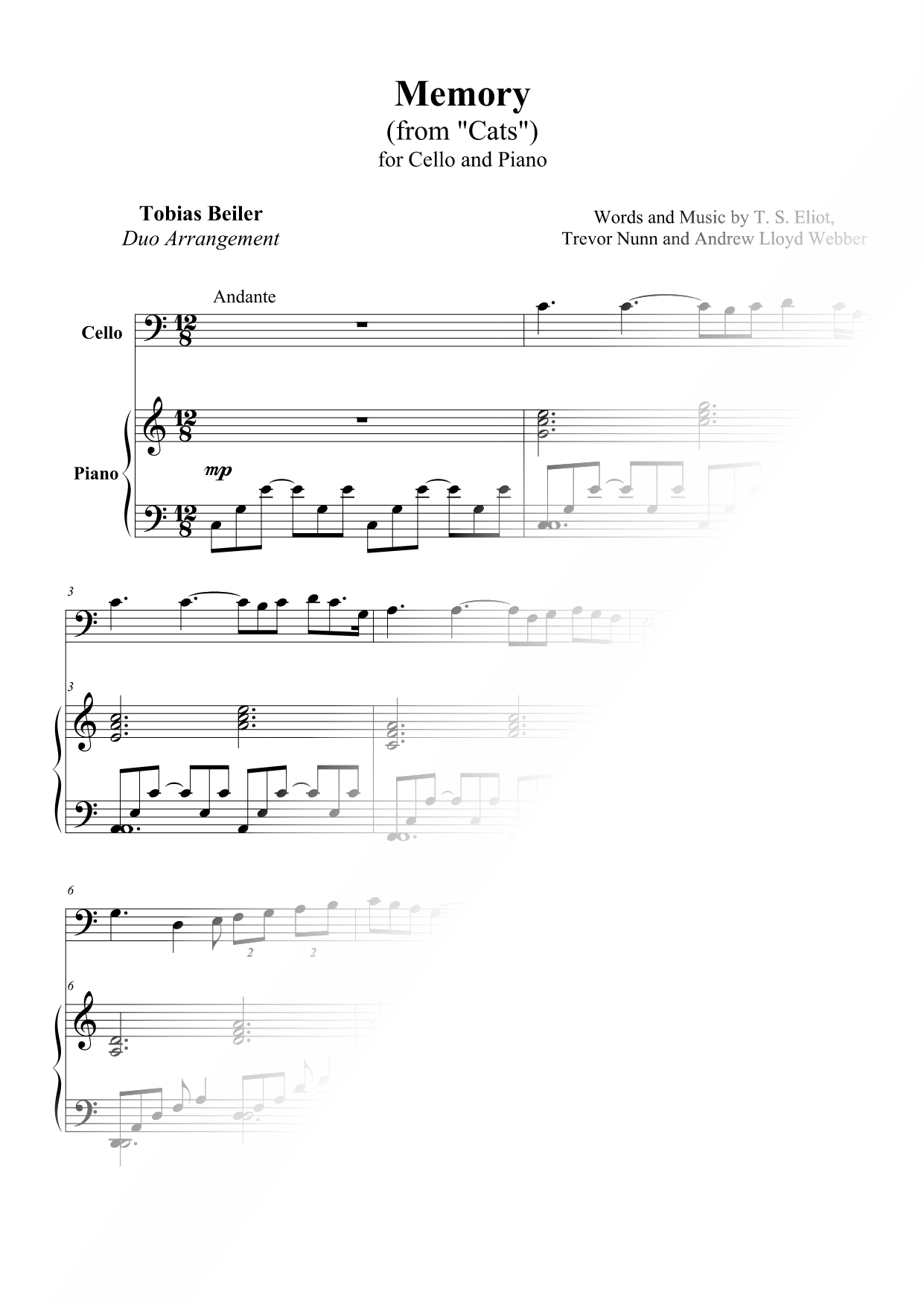 Memory - Cello & Piano