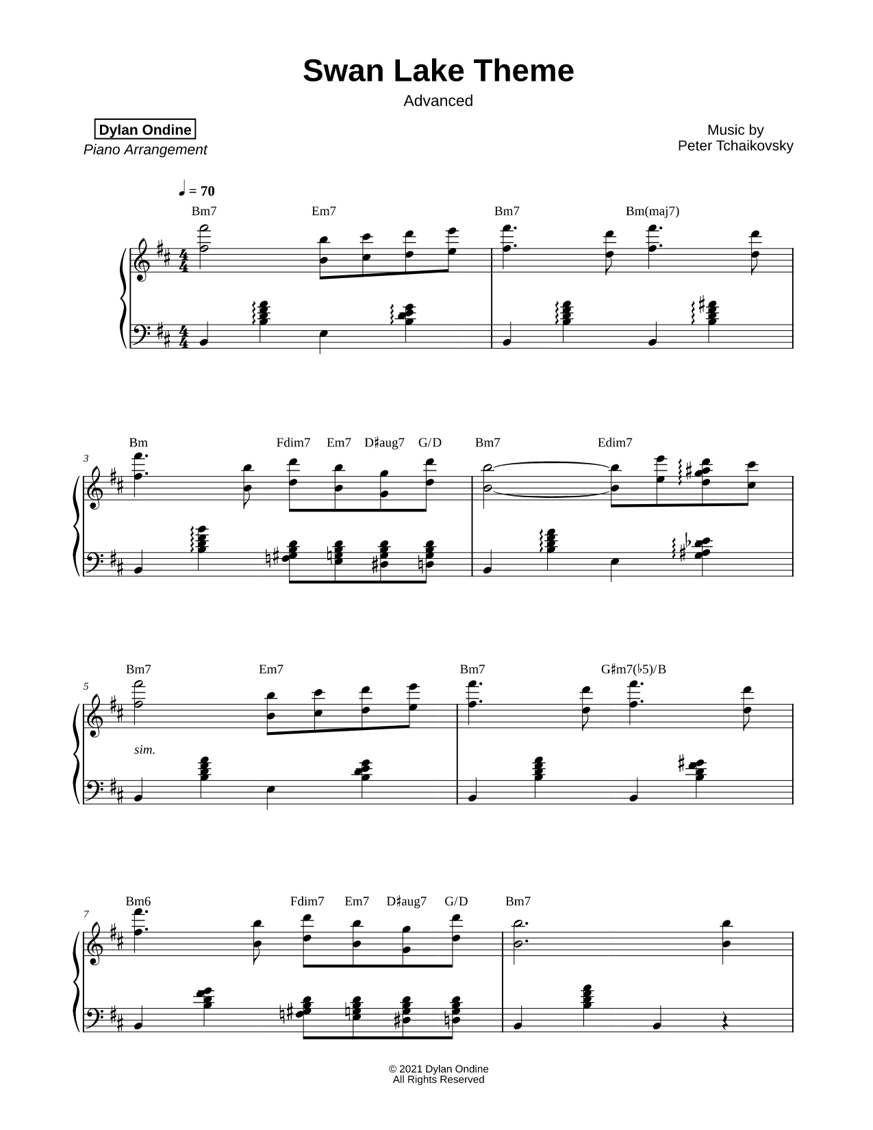 Swan Lake Theme [advanced]