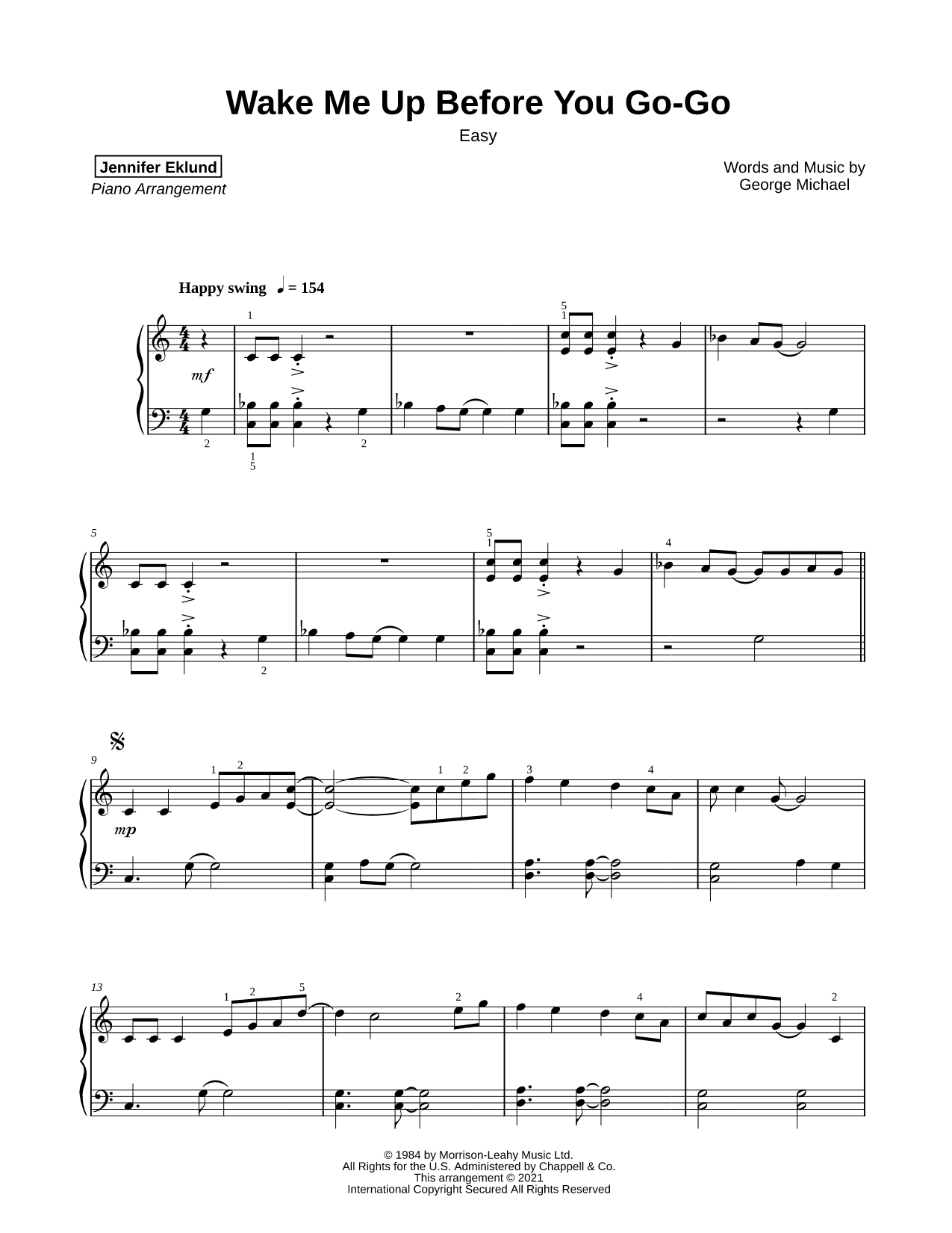 Wake Me Up Before You Go-Go [easy]