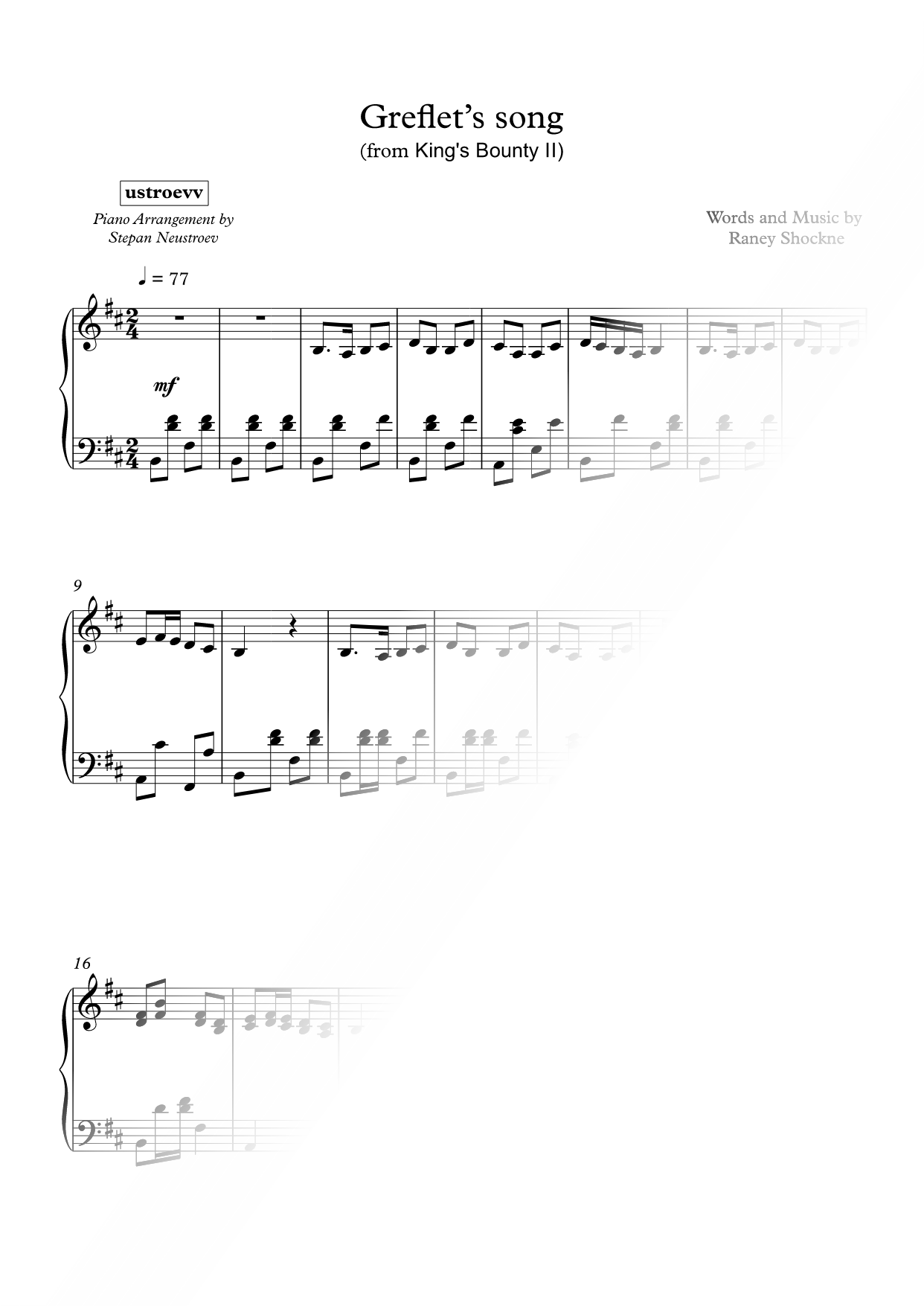 Greflet's Song