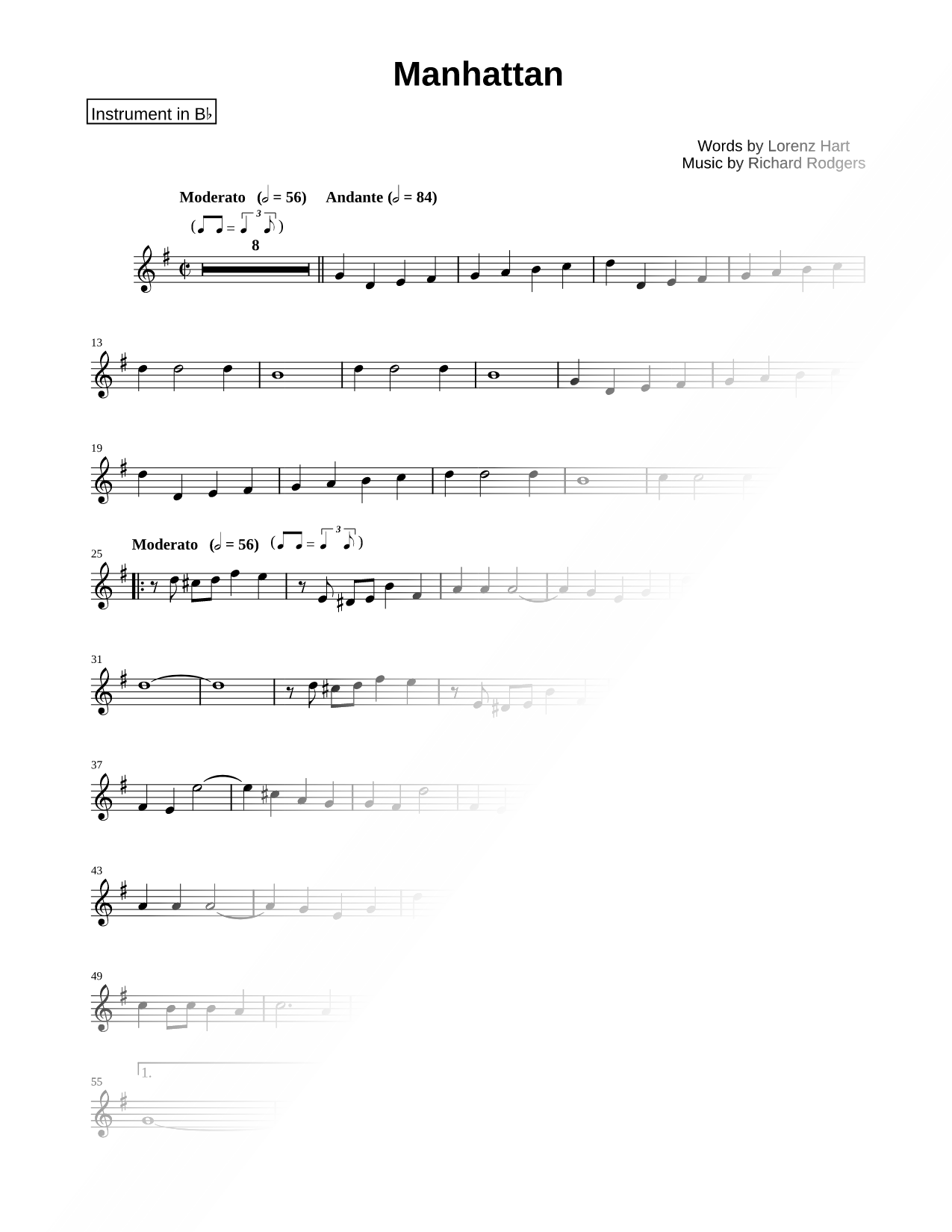 Manhattan - Bb Instrument