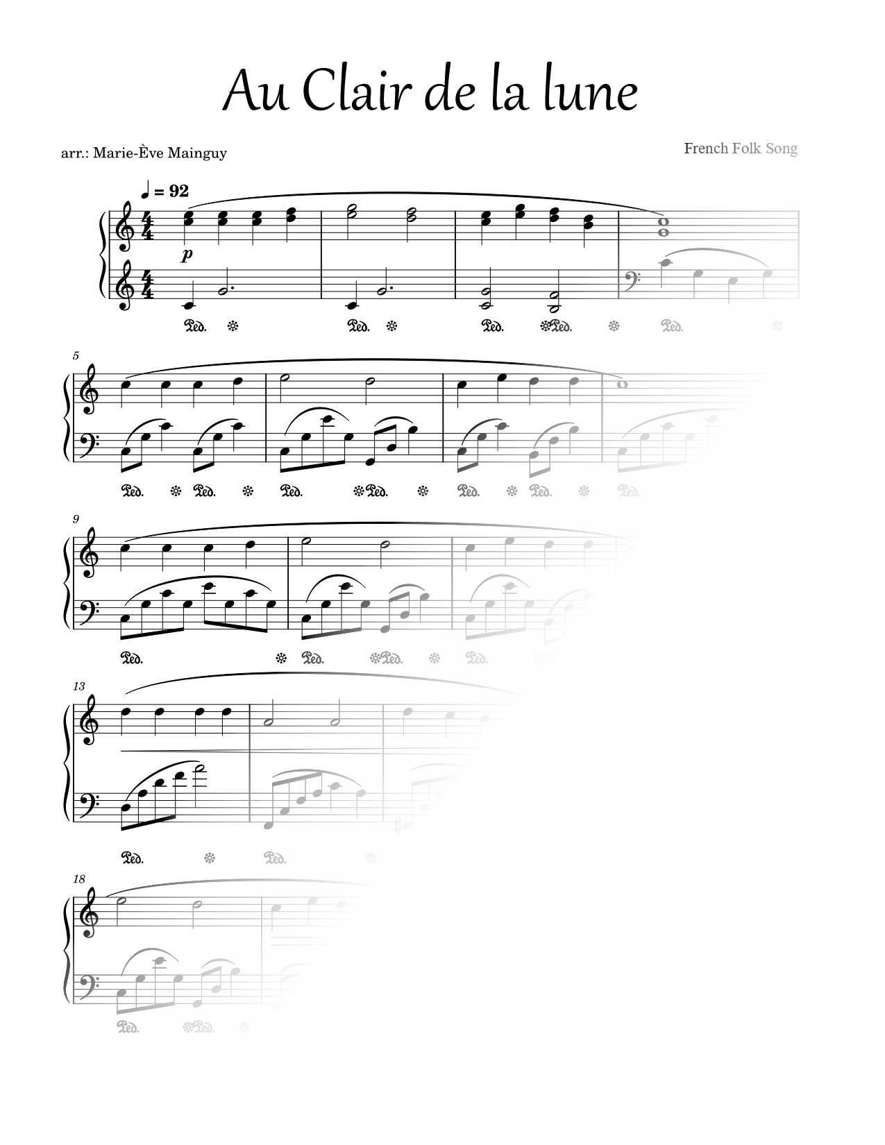 Au clair de la Lune