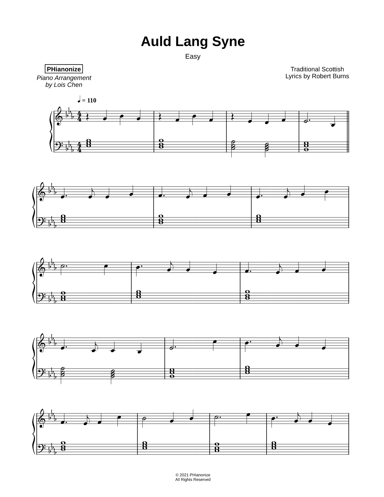 Auld Lang Syne [easy]