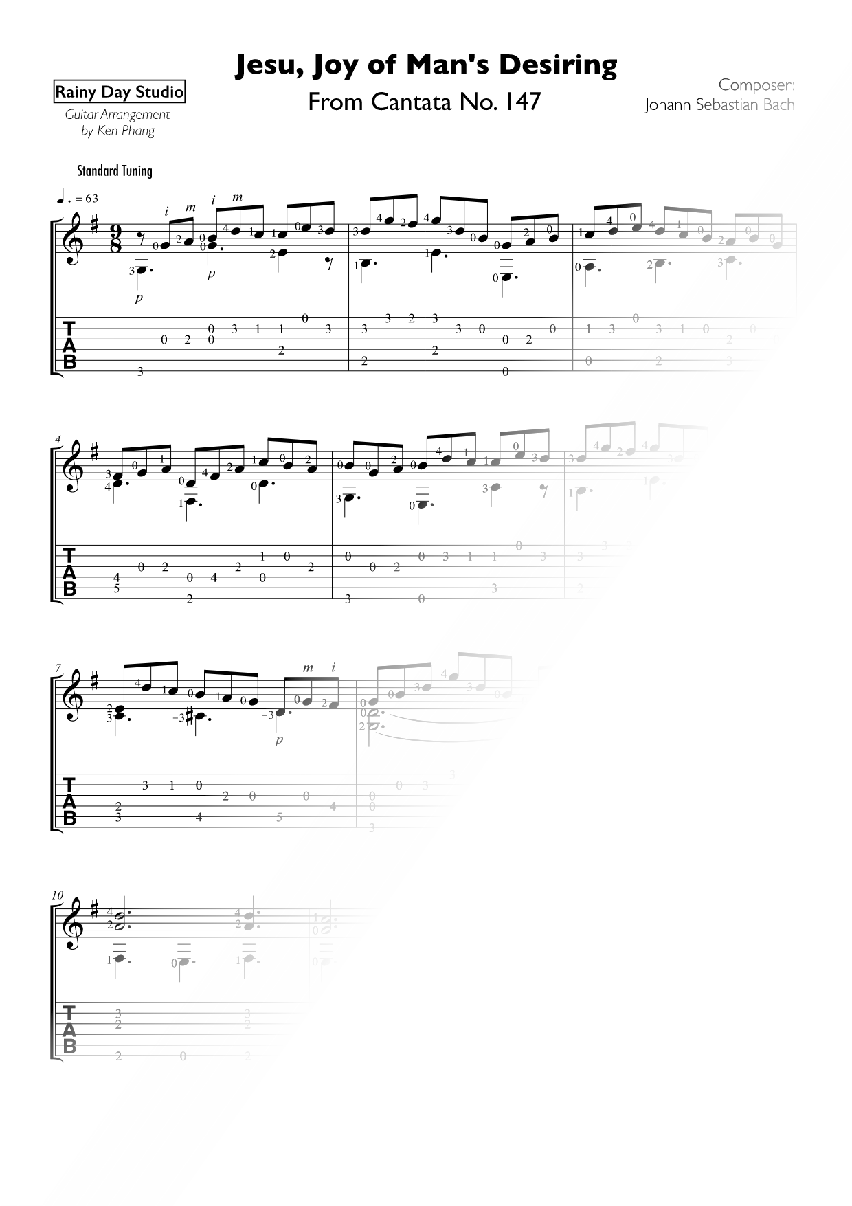 Jesu, Joy of Man's Desiring [easy]