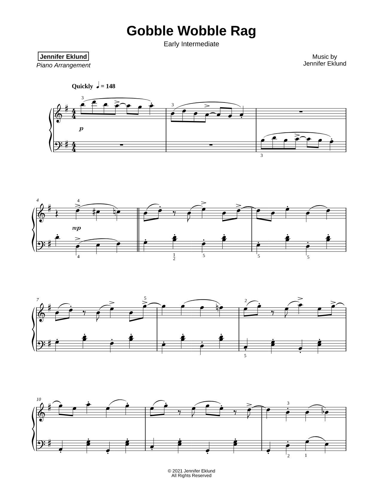 Gobble Wobble Rag [early intermediate]