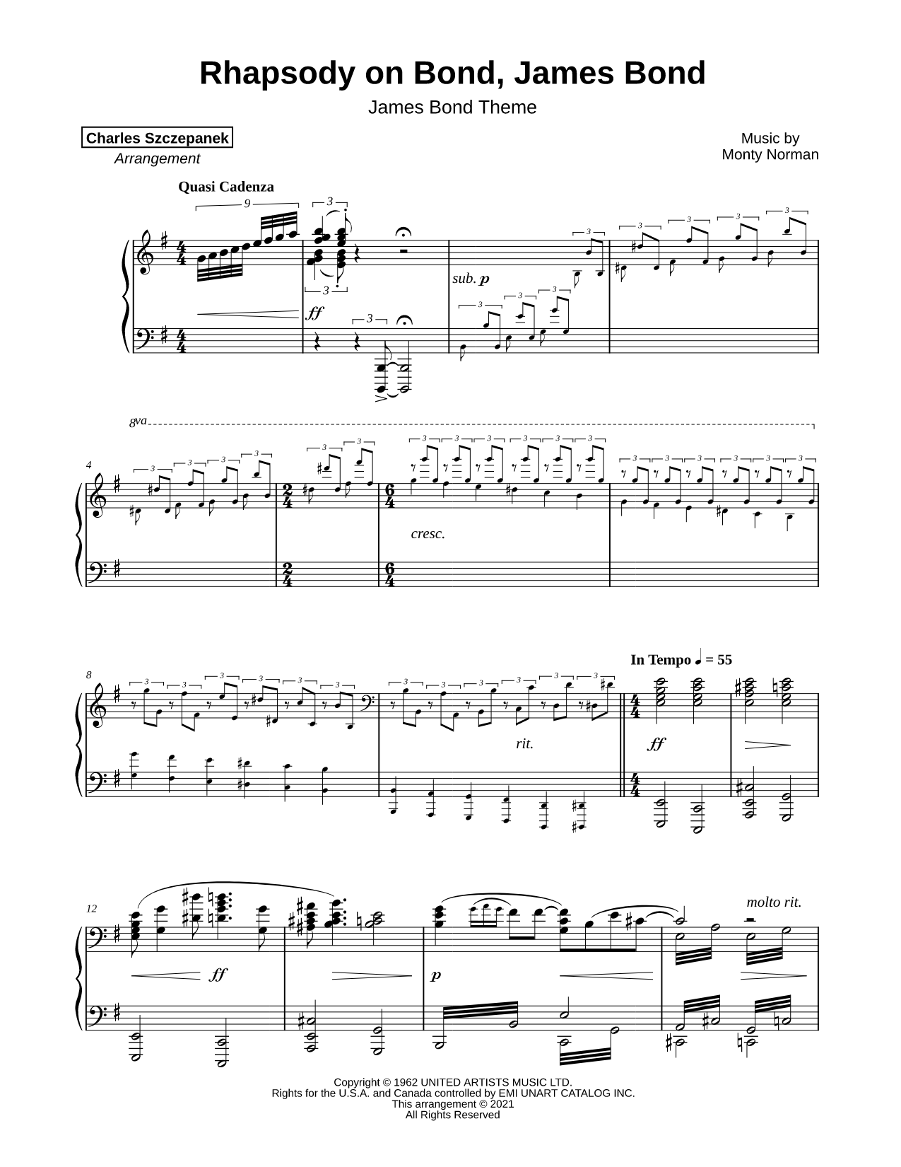 Rhapsody on Bond, James Bond