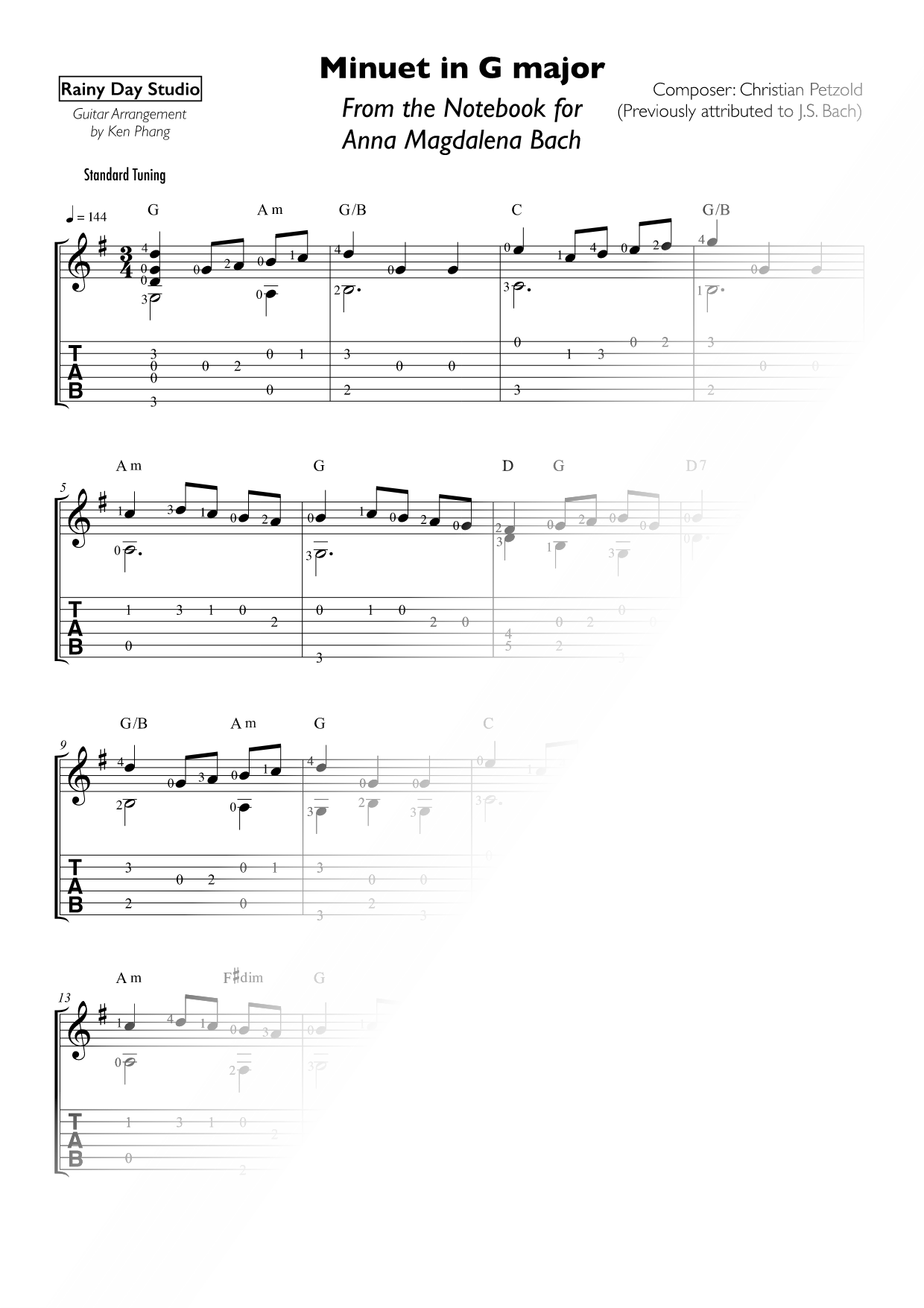 Minuet in G Major