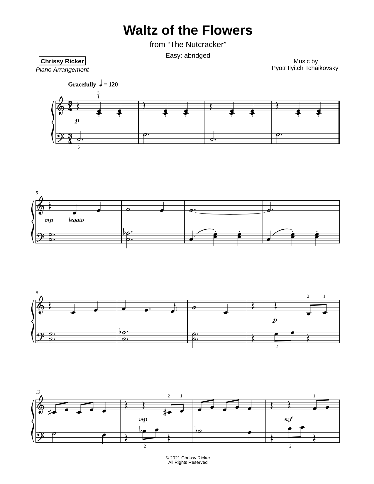 Waltz of the Flowers [easy - abridged]