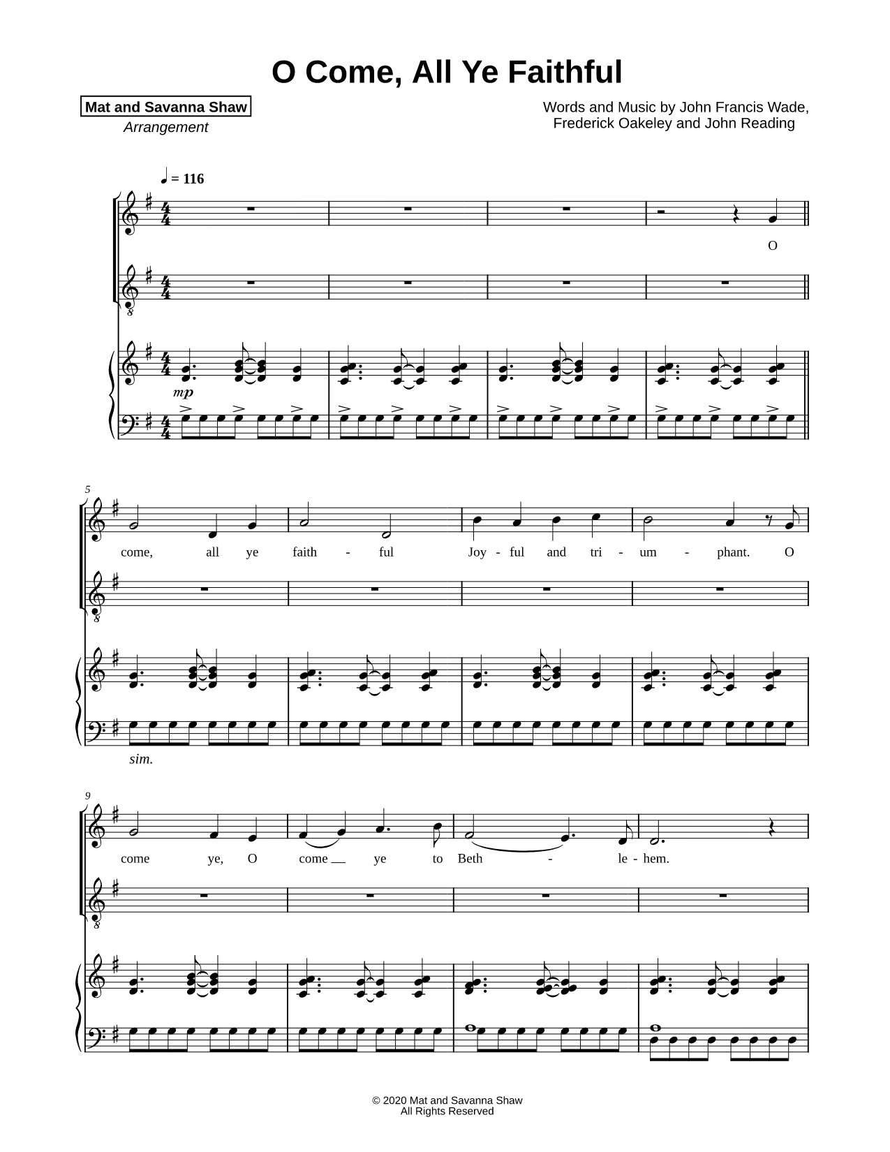 O Come, All Ye Faithful