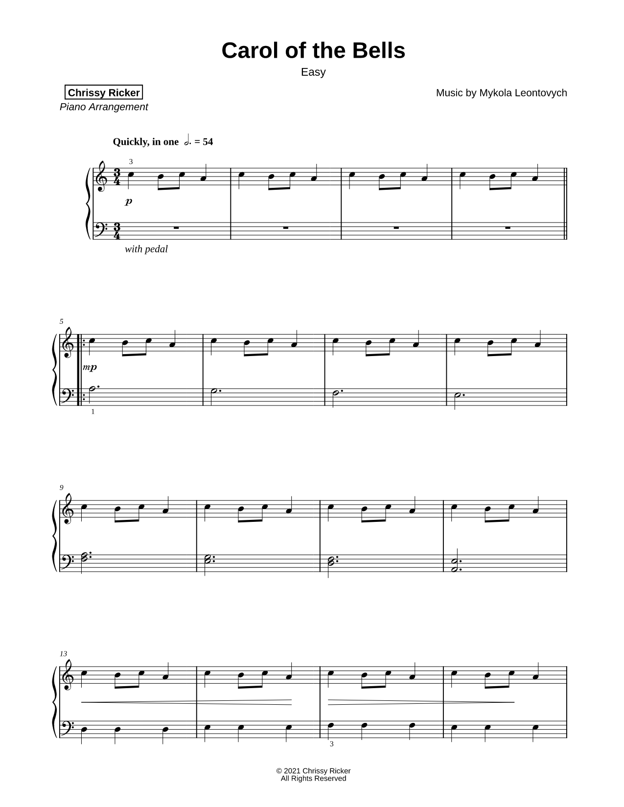 Carol of the Bells [easy]