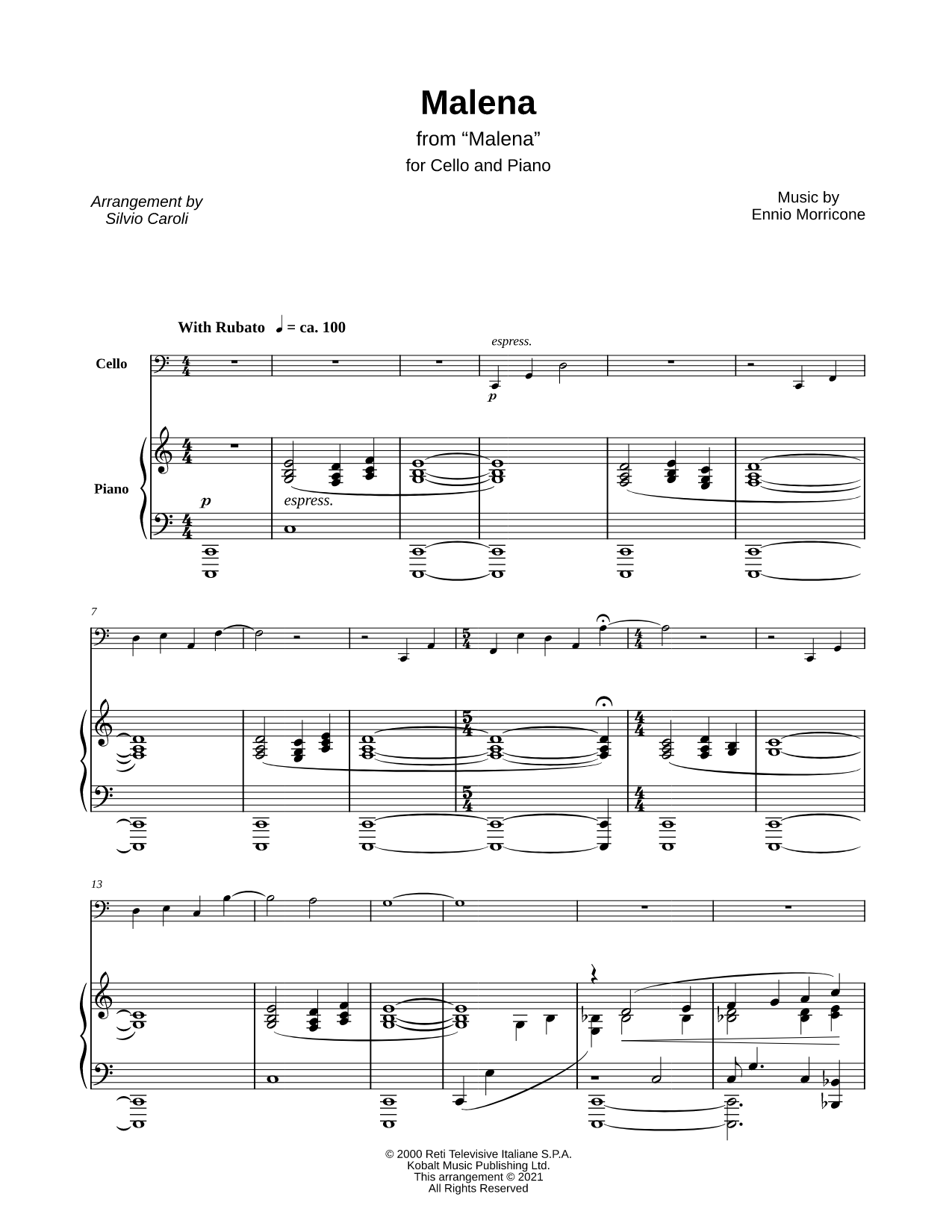 Malena - Cello & Piano