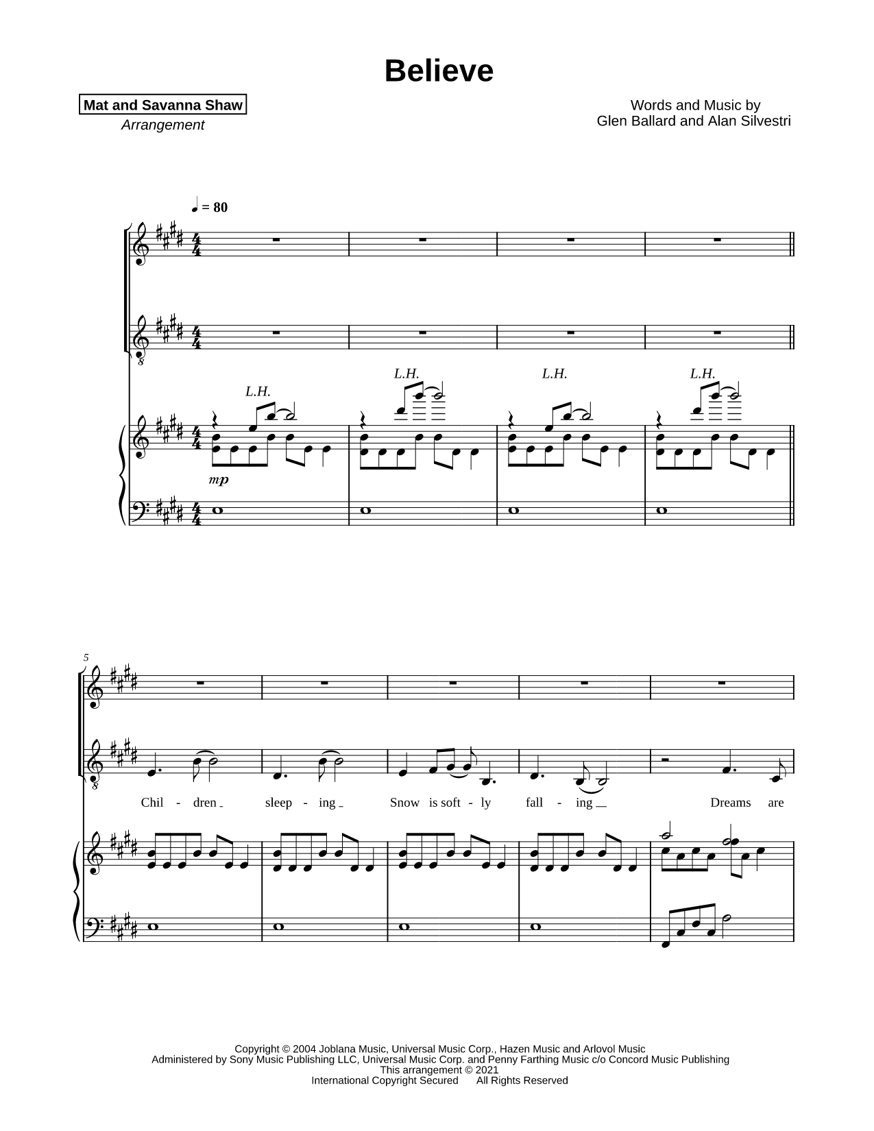 Believe [vocal duet]