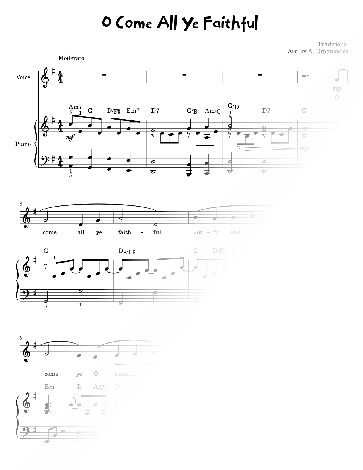 O Come, All Ye Faithful