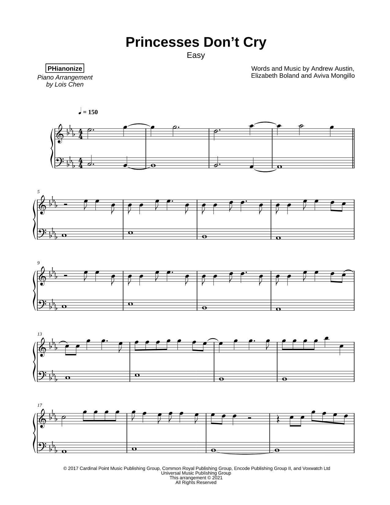 Princesses Don't Cry [easy]