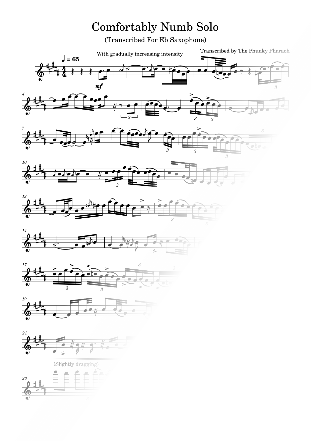Comfortably Numb [solo]
